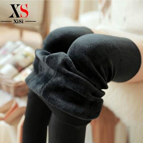 Hot!! Plus Cashmere Women Leggings Casual Winter Warm Pants High Elastic Thick Slim Fitness Pants Hip up Pants For Women Sexy