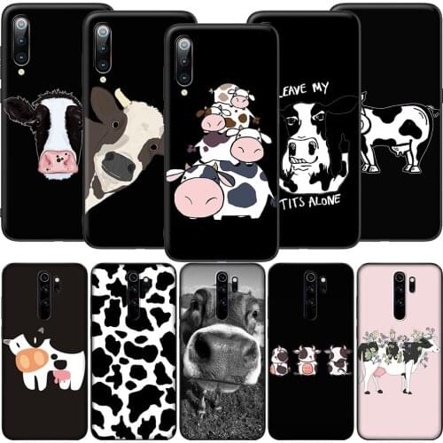 GX20 Animal Cute Cow Case for Xiaomi Note 10 8Lite CC9 9 9T 10T A1 A2 A3 5X 6X F1 Poco F2 X3 NFC M3 Pro Lite