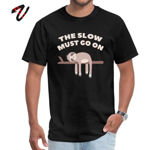 Sloth Queen band Parody Shih Tzu Sleeve Tops Shirts Labor Day O Neck Dendy Fabric Men T Shirts Geek T-shirts Company