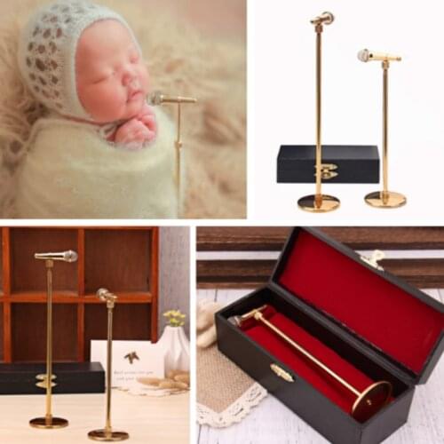 Newborn Photography Props Mini Microphone Baby Photo Shoot Accessories Creative Props Extension-type Microphone Photo Decoration