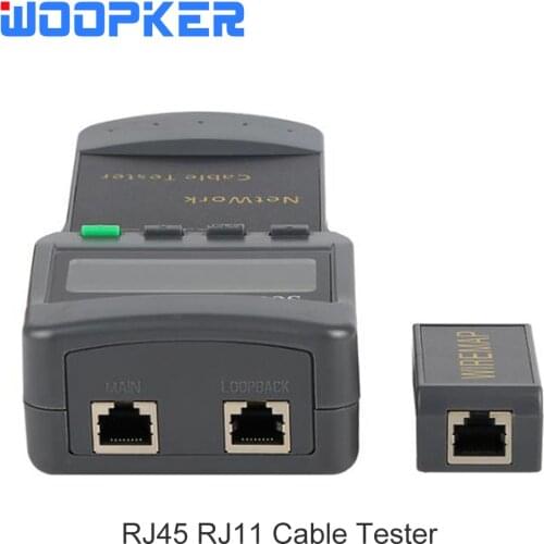 LCD Display SC8108 Network Tester Meter RJ45 Cat5e Cat6 UTP Unshield LAN Cable RJ11 Phone Cable Test Tool