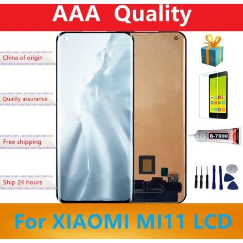 6.81" LCD Replacement For Xiaomi Mi 11 LCD Display Touch Panel Assembly Digitizer For Xiaomi 11 Screen