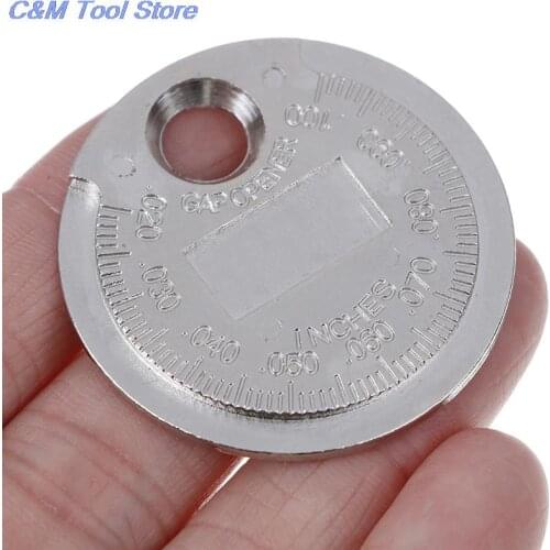 Coin- Type 0.6-2.4mm Spark Plug Gap Gauge Measurement Tool Range Spark Plug Gage Caliber Measuring Tool Hot Sale 1pc