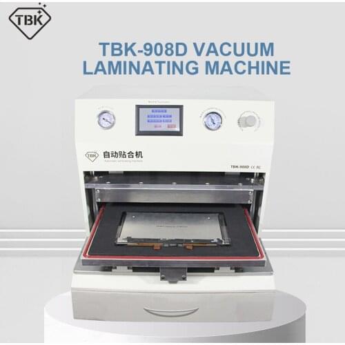 TBK 18 inch LCD Touch Screen Vacuum Laminator Machine OCA Vacuum Laminating Machine + UV curing lamp Curved Touch Screen Repair