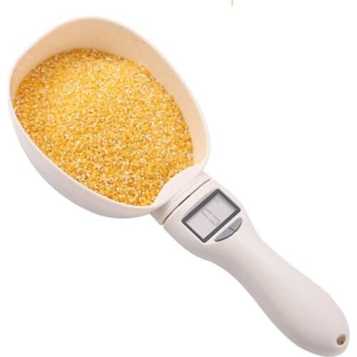 Cat Dog Food Electronic Weighing Measuring Spoon Scale Kitchen Shovel Scientific Feeding Quantitative Diet Pet Measuring Scoop