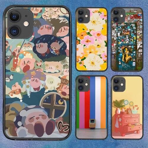 Funny Cartoons Fashion Art Phone Case For iphone 12 11 6 Mini Pro XS Max X XR 7 8 Plus Soft TPU Cover 12Pro 11Pro 12Mini