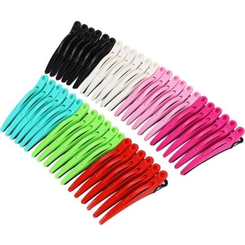 Dolphin Hairdressing Clamps Claw Clip Hair Salon Plastic Crocodile Barrette Holding Hair Section Clips Grip Tool Accessories