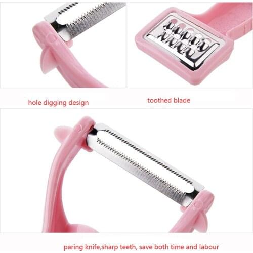 1 piece Multi-function Grater Apple peeler Apple Kitchen Vegetable Carrot Gadgets Fruit Paring knife Double head