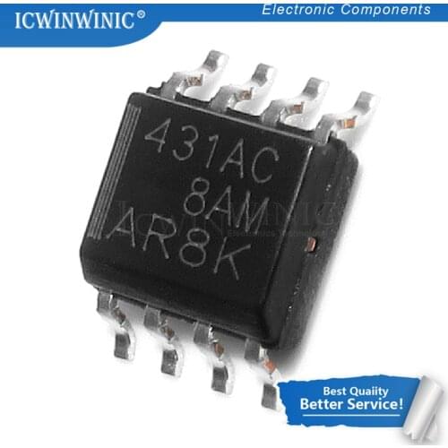 10piece TL431ACDR TL431AC SOP8 SOP 431AC SMD new original In Stock