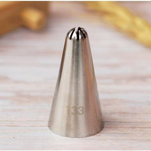 #133 Small Size Icing Tip Nozzle Cake Decorating Tips Stainless Steel Icing Fondant Piping Decorating Nozzle Baking Pastry Tools