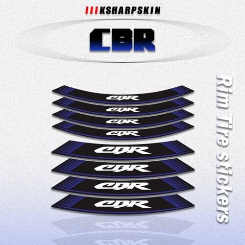 17 Inches Motorcycle Stickers Wheel Front Rear Decoration Decals For HONDA CBR CBR1000RR CBR500R CBR250R CBR650R CBR300R CBR 600