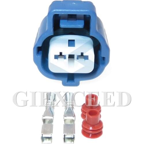 2 Sets 2 Pin 2.2 Series Electric Cable Waterproof Connector Automobile Sealed Socket Auto Sensor Wiring Terminal Plug