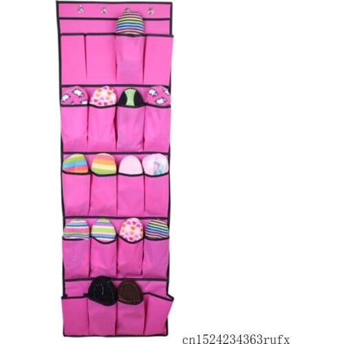 20 Pcs Door Shoe Organizer 20 Pocket Hanging Storage Hanger Non-woven Fabric Over the Space Saver Rack