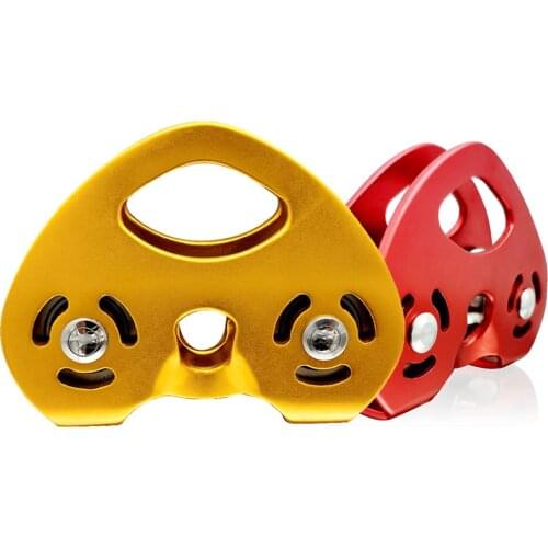 30kn Outdoor Aluminum Alloy Climbing Mountaineering Pulley Zipline Rock Climbing Rescue Kit