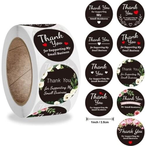 500pcs Baking Packaging Sticker Invitation Holiday Envelope Decoration THANK YOU DIY Handmade Gift Birthday Stationery Sticker