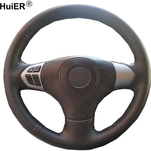 Hand Sewing Car Steering Wheel Cover Volant Braid Funda Volante For Suzuki Grand Vitara 2007 2008 2009 2010 2011 2012 2013