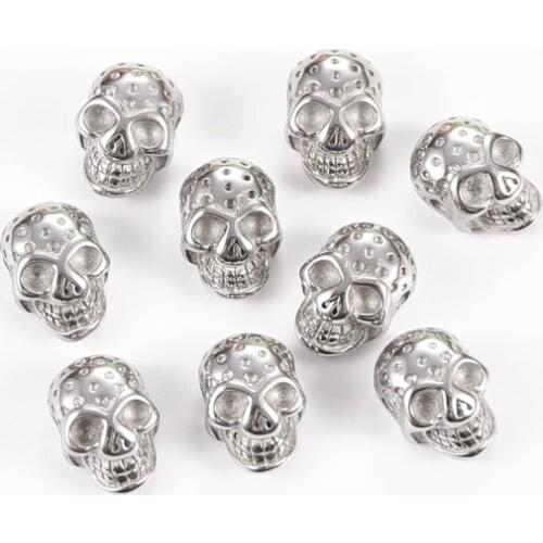 Stainless Steel Skull Beads & Jewelry Making Material DIY Bracelet Accessories