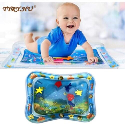 Lovely Tummy Time Water Play Mat Newborn Boy Girl Toddlers Toys for 3 Months and Up Cushion Pad Summer Toy