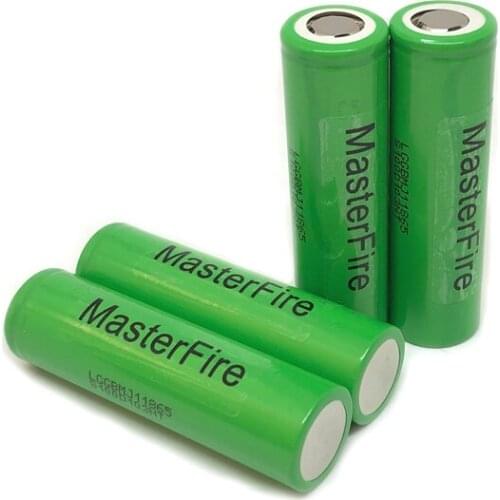 MasterFire 4pcs/lot Original MJ1 Chem 18650 INR18650MJ1 10A discharge li-ion battery cell 3350mah lithium torch batteries