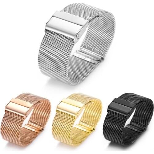 Milanese Metal Wrist WatchBand For Garmin VivoMove Move Style Forerunner 245 645 Music HR Stainless Steel Replacement Strap