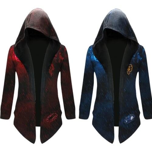 Alliance Cosplay Horde Hoodie Sweatshirts Autumn Fashion Print World Of Warcraft Hooded Coat Windbreaker For Mens Halloween