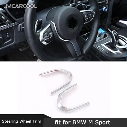 Car Steering Wheel Control Frame Cover Button Decoration Stickers ABS for BMW F20 F22 F30 F32 F10 F06 F15 F16 M-Sport