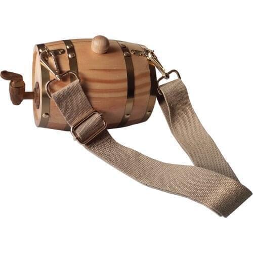 St. Bernard Dog Collar Rescue Barrel，3/4 Liter Size Keg with Adjustable Hoops for Pet