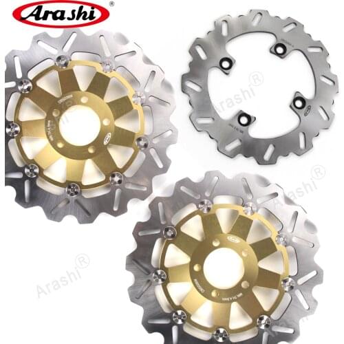 ARASHI ZX6R NINJA Front Rear Brake Rotors Brake Disc Set For KAWASAKI NINJA ZX-6R 1995-1997 1996 ZX 6R / ZZR600 ZX12R 2004-2006