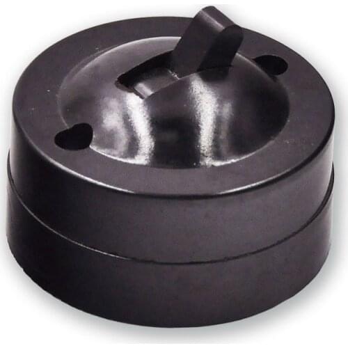 Retro Round Surface Mounted Flat Switch Single Control Switch Vintage Inverted Bedside Switch 6A Brown