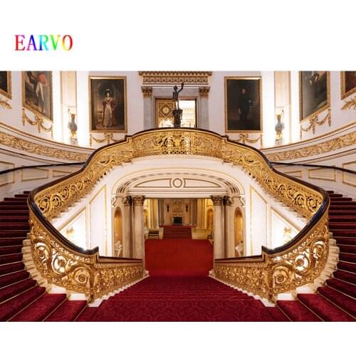 EARVO Vintage Luxury backdrop Royal Palace Hall Photo backdrops Wall decoration photos Photography Background For Photo Studio