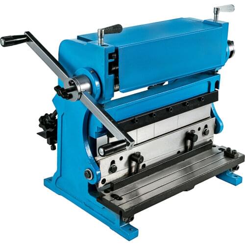 Sheet Metal Brake Shear Press Brake 3-in-1 12-inch Sheet Metal Machine Shears and Slip Roll Machine for Shear Bending Rolling