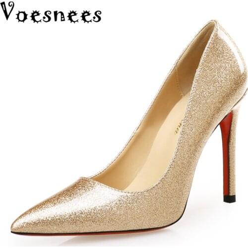 Luxury Women Shoes Pumps High Heels 6-10CM Beauty Ladies Multicolor Stilettos Woman Silver Bridal Shoes Sexy Party Pumps sapato