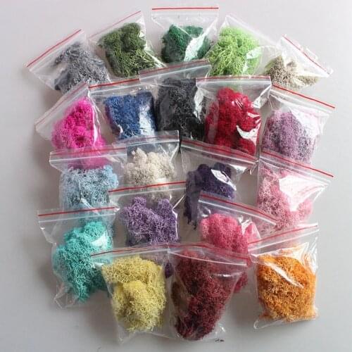 High Quality Artificial Green Plant Immortal Fake Flower Moss Grass Home Living Room Decorative Wall DIY Flower Mini Accessories