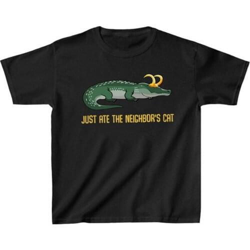 Funny Alligator Loki T-Shirt Loki Crocodile Kids Shirt 2021 Hot Loki Variant Tshirts Graphic T Shirt children Harajuku Tees Tops