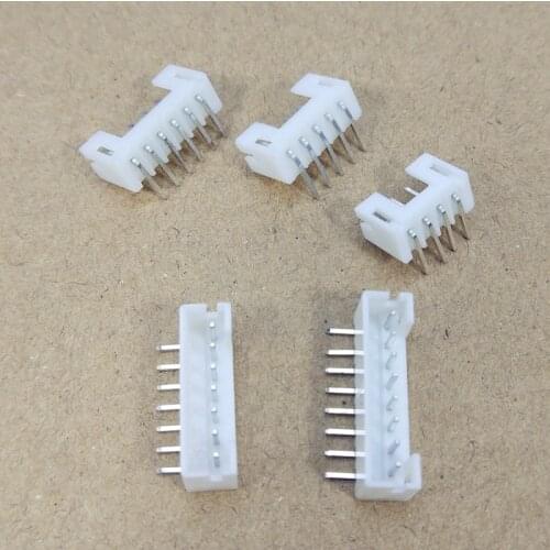 100pcs/Lot PH 2.0mm 2-10Pin Right-Angle Pin Header Socket Male Connector For PCB JST