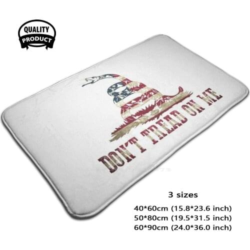 3D Household Goods Mat Rug Carpet Foot Pad Snake Dont Tread On Me Usa American Flag Patriot Second Amendment Nra 2A Gun Rights