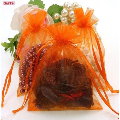 50pcs/set Multiple colors Organza Bags 17x23cm Wedding Favors And GiftsChristmas Gift Bag Jewelry Packaging Bags & Pouches 7z