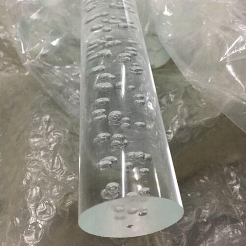 6pcs OD40mmx1000mm Acrylic Bubble Rod Home Improvement Plastic Building Materials PMMA Clear BAR Can Be Used For LED