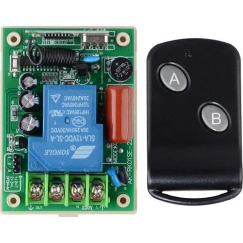 Wireless Remote Control lighting Switch System 220V 30A Relay 3000W Receiver Transmitter light/Lamp LED water pump applicance