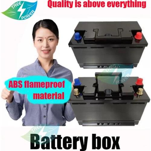 Battery box with 2 USB ports cigarette lighter display voltage for 12v 24v 50A 100A 150A lifepo4 li LTO lead-ion battery