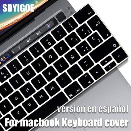 Laptop Keyboard Cover For Macbook pro13 Spain A2289A2159 Keyboard Case For Macbook Air13 A2179 A1932 A2337 Laptop Accessories
