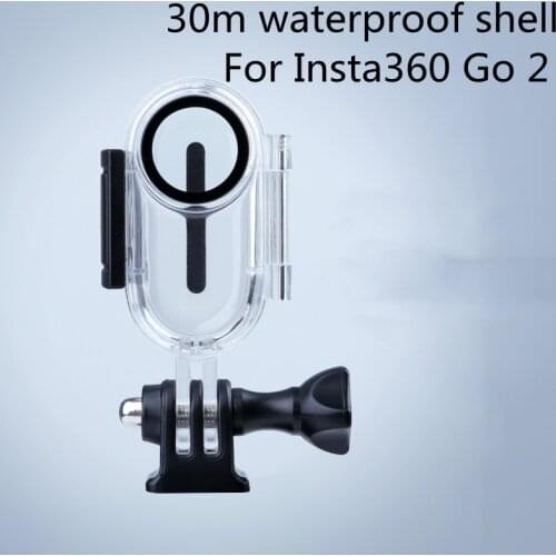 For Insta360 Go2 30M Waterproof Case Sports Camera Diving Housing Shell Protective Shell For Insta360 Go 2 Camera Accessories
