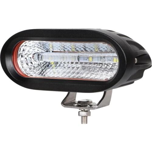 HJ-6040 hot selling oval led fog light 6 inch 50w dual color white and red with drl led tail fog lights