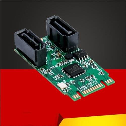 H1111Z Add On Cards HDD/SSD/SATA Raid Controller/Card M2 to SATA M.2 SATA Card Port Multiplier SATA 3 B+M Key M.2 Adapter Cable