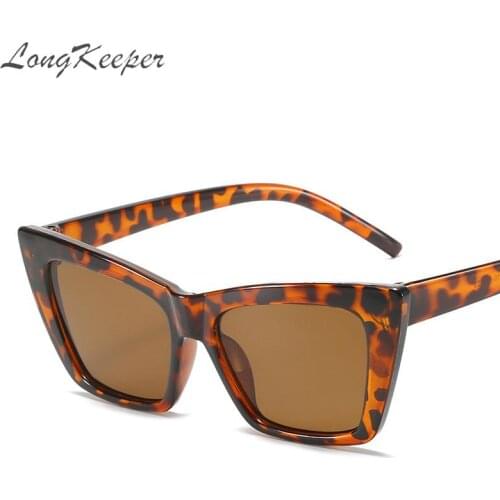 Classic Retro Cat Eye Sunglasses Women Vintage Cateye Frames Fashion Square Sun Glasses Leopard Female Gradient Oculos de sol