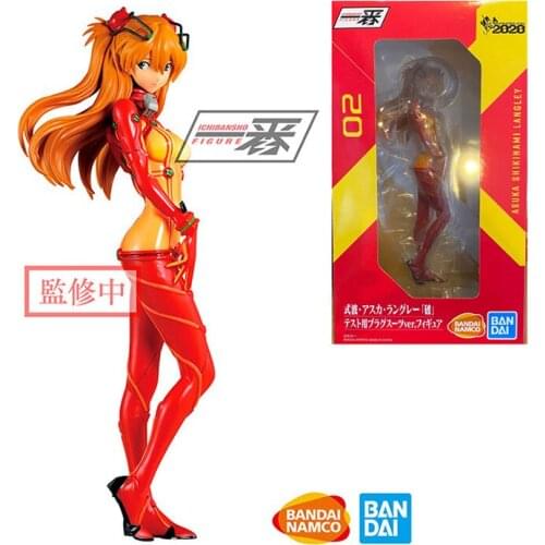 22cm Banpresto NEON GENESIS EVANGELION Sry Asuka Rangur Pvc Collection Model Toys Decoration