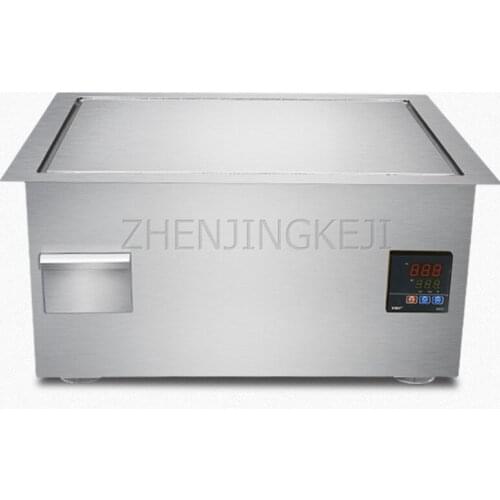 Commercial Electromagnetic Embedded Griddle Teppanyaki Home Western Kitchen Equipment Desktop Electricity Magnetic Grill Furnace