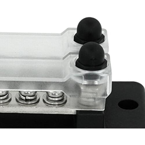 12 Terminal Bus Bar Kit Cover Dual Row Ground Distribution Block, Wire Organization