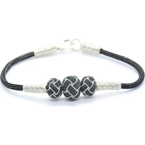 KSG Unisex 1Pc Silver Bracelet Fine Woven Chain Casual Jewelry Kazaziye Men Bracelet Women Bracelet Special Day Gift Bangle