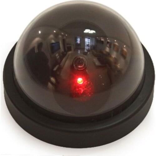 Dome Security Camera high Simulation Monitor System Dummy Dome Led Light Fake for House Shop Office
